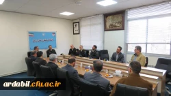 دیدار صمیمانه فرمانده نیروی انتظامی استان  با سرپرست دانشگاه فرهنگیان اردبیل