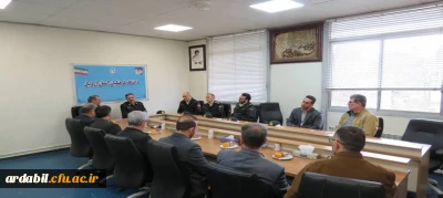 دیدار صمیمانه فرمانده نیروی انتظامی استان  با سرپرست دانشگاه فرهنگیان اردبیل