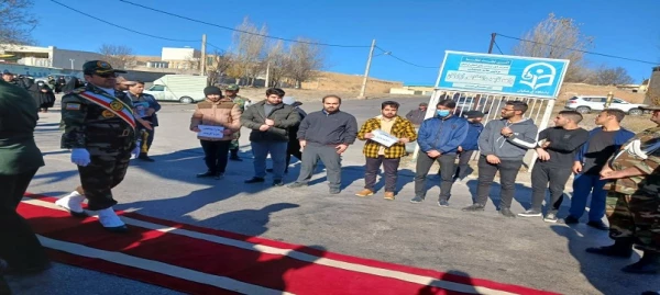 حضور اساتید، کارکنان و دانشجومعلمان مرکز آموزش عالی آزادگان نیر در آئین استقبال و تشییع پیکر مطهر مدافع حرم سردار شهید «حسن اکبری»