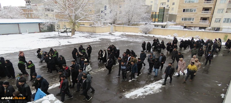 مراسم تدفین پیکر شهید گمنام در دانشگاه فرهنگیان اردبیل 