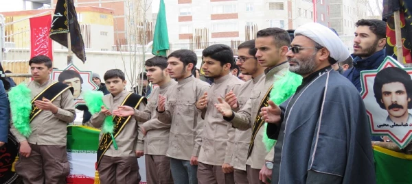 مراسم وداع و تدفین پیکر مطهر شهید گمنام در دانشگاه فرهنگیان اردبیل