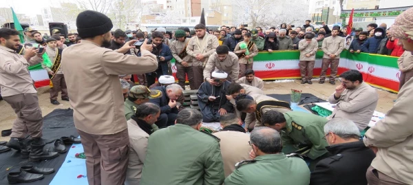 مراسم وداع و تدفین پیکر مطهر شهید گمنام در دانشگاه فرهنگیان اردبیل