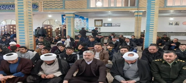 
حضور اساتید، کارکنان و دانشجو معلمان مرکز آموزش عالی آزادگان نیر در مراسم گرامیداشت یوم الله نهم دی ماه 