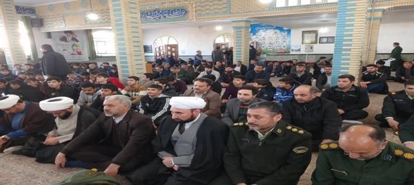 
حضور اساتید، کارکنان و دانشجو معلمان مرکز آموزش عالی آزادگان نیر در مراسم گرامیداشت یوم الله نهم دی ماه 