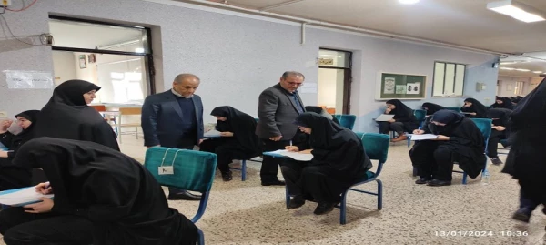 بازدید سرپرست دانشگاه فرهنگیان اردبیل از روند برگزاری امتحانات پایان ترم