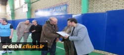 مسابقه ورزشی فوتسال ویژه کارکنان دانشگاه فرهنگیان استان اردبیل 