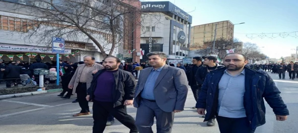 حضور اساتید، کارکنان و دانشجومعلمان دانشگاه فرهنگیان استان اردبیل در راهپیمایی ۲۲ بهمن