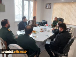 دیدار رئیس مرکز آموزش عالی آزادگان نیر و جمعی از کارکنان با فرماندهی سپاه شهرستان نیر 