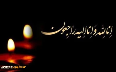 إِنَّا لِلّهِ وَإِنَّـا إِلَیْهِ رَاجِعونَ

همکار محترم جناب آقای دکتر حیدری