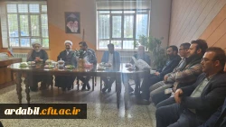 دیدار  صمیمانه رییس دانشگاه علوم پزشکی و هیات همراه وی با سرپرست پردیس بنت الهدی صدر 