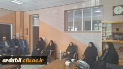 دیدار  صمیمانه رییس دانشگاه علوم پزشکی و هیات همراه وی با سرپرست پردیس بنت الهدی صدر 