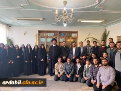 دیدار دانشجومعلمان دانشگاه فرهنگیان استان اردبیل با نماینده ولی فقیه استان به مناسبت هفته معلم  