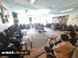 دیدار دانشجومعلمان دانشگاه فرهنگیان استان اردبیل با نماینده ولی فقیه استان به مناسبت هفته معلم  