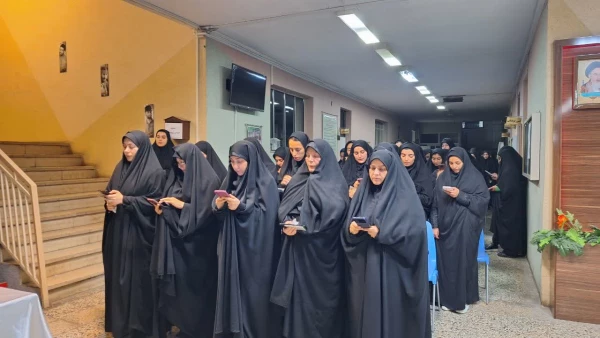 مراسم یادبود شهدای خدمت در پردیس بنت الهدی صدر 