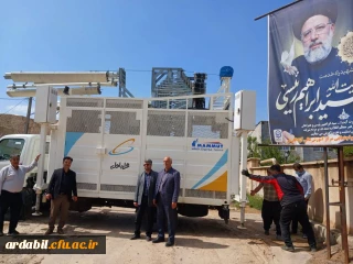 نصب دستگاه تقویتی خطوط تلفن همراه و اینترنت در مرکز آزادگان نیر