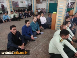 حضور دانشگاهیان مرکز آموزش عالی آزادگان نیر در مراسم یادبود ارتحال امام خمینی و قیام خونین ۱۵ خرداد در مسجد جامع شهرستان نیر