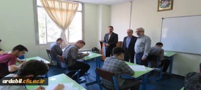بازدید سرپرست دانشگاه فرهنگیان استان اردبیل از روند برگزاری امتحانات پایان ترم