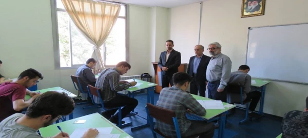 بازدید سرپرست دانشگاه فرهنگیان استان اردبیل از روند برگزاری امتحانات پایان ترم