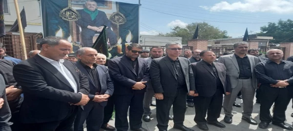 حضوراساتید و کارکنان دانشگاه فرهنگیان اردبیل در دسته عزاداری دانشگاه های استان