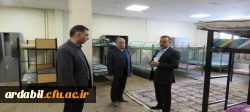 بازدید دبیر کمیسیون دانشجویی شورای تأمین استان از خوابگاههای دانشجویی دانشگاه فرهنگیان استان اردبیل