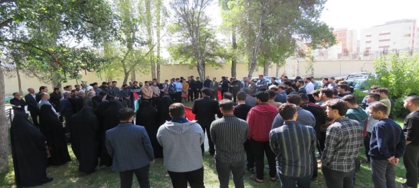 تجمع اساتید، کارکنان و دانشجومعلمان دانشگاه فرهنگیان استان اردبیل در محکومیت ترور شهید سیدحسن نصرالله