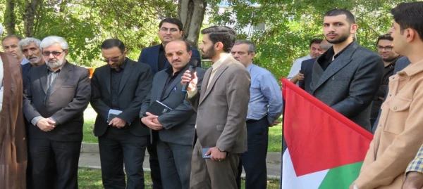 تجمع اساتید، کارکنان و دانشجومعلمان دانشگاه فرهنگیان استان اردبیل در محکومیت ترور شهید سیدحسن نصرالله