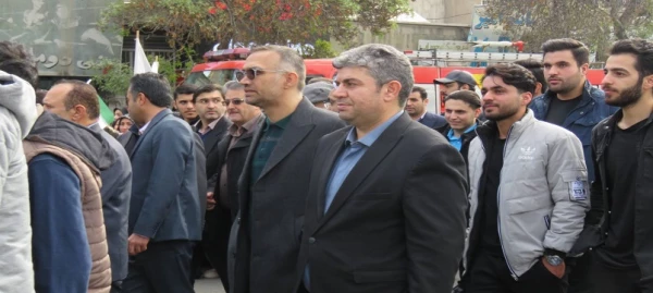 حضورحماسی  اساتید،کارکنان و دانشجو معلمان دانشگاه فرهنگیان استان اردبیل در راهپیمایی 13 آبان