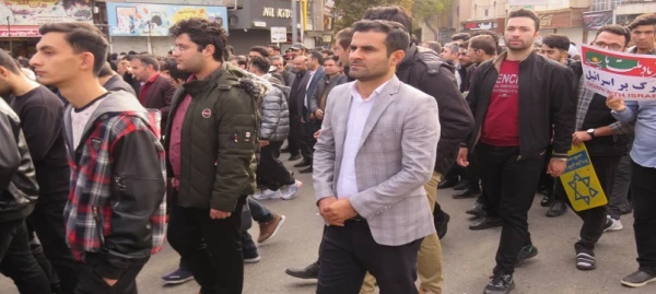 حضورحماسی  اساتید،کارکنان و دانشجو معلمان دانشگاه فرهنگیان استان اردبیل در راهپیمایی 13 آبان