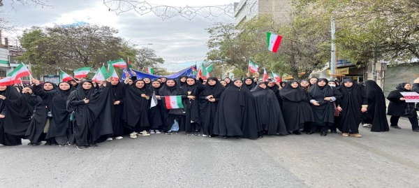 حضورحماسی  اساتید،کارکنان و دانشجو معلمان دانشگاه فرهنگیان استان اردبیل در راهپیمایی 13 آبان