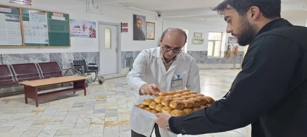 حضور دانشجومعلمان و مسئولان امور فرهنگی و تربیتی پردیس علامه طباطبایی اردبیل در بیمارستان ایثار