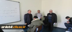 بازدید سرپرست دانشگاه فرهنگیان استان اردبیل از روند برگزاری امتحانات پایان ترم