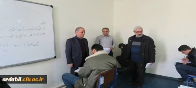 بازدید سرپرست دانشگاه فرهنگیان استان اردبیل از روند برگزاری امتحانات پایان ترم