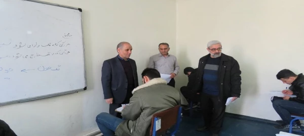 بازدید سرپرست دانشگاه فرهنگیان استان اردبیل از روند برگزاری امتحانات پایان ترم