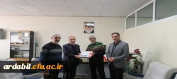 تجلیل از همکاران جانباز دانشگاه فرهنگیان استان اردبیل به مناسبت سالروز ولادت حضرت ابوالفضل العباس (ع) و روز جانباز