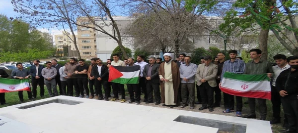 تجمع دانشگاهیان دانشگاه فرهنگیان اردبیل دراعتراض به جنایات رژیم صهیونیستی در غزه