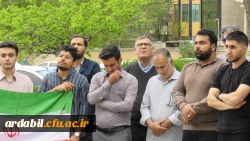 تجمع دانشگاهیان دانشگاه فرهنگیان اردبیل دراعتراض به جنایات رژیم صهیونیستی در غزه