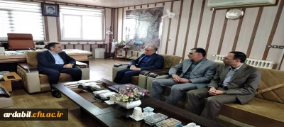 دیدار سرپرست و جمعی از مسئولین دانشگاه با فرماندار اردبیل
