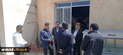 بازدید اداره کل نوسازی مدارس و دیوان محاسبات از مرکز آموزش عالی آزادگان نیر