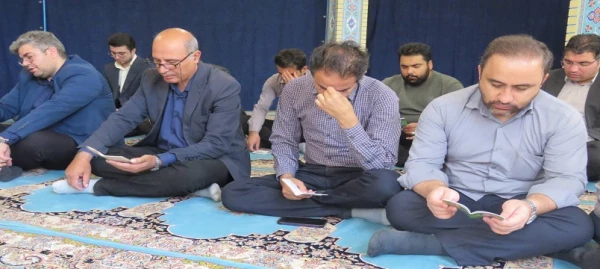  مراسم قرائت پرفیض زیارت عاشورا به مناسبت سالروز شهادت امام جعفر صادق(ع)