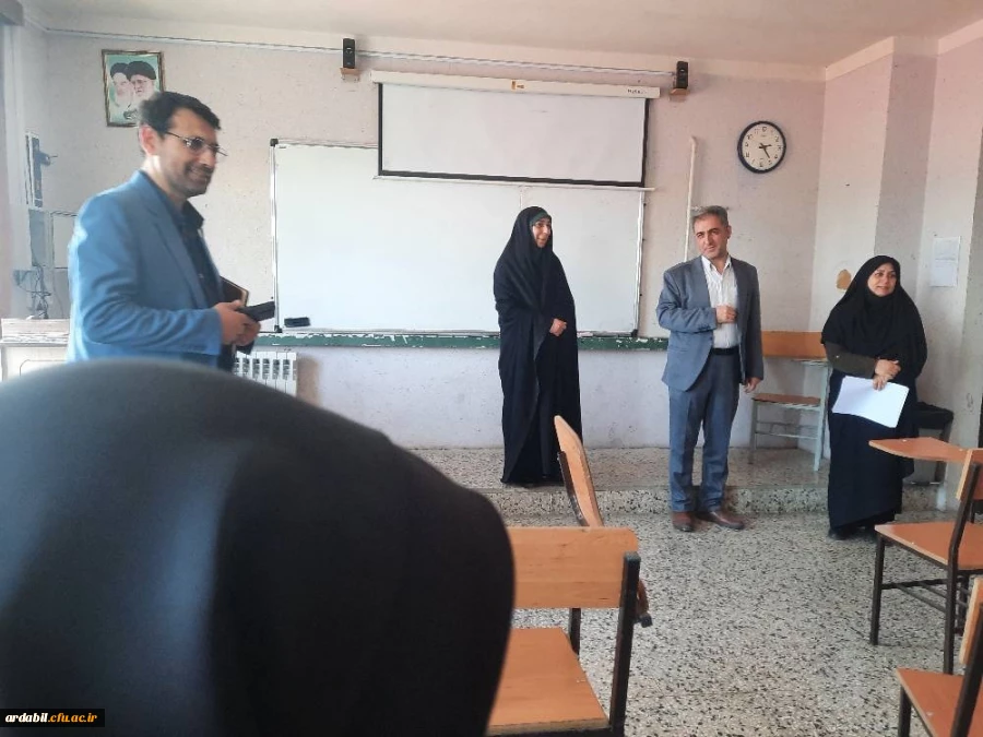 بازدید معاون فرهنگی و مدیر کل شاهد و ایثارگر  دانشگاه فرهنگیان از پردیس بنت الهدی صدر 