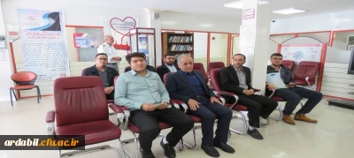 پویش اهدای خون در دانشگاه فرهنگیان استان اردبیل در حمایت از مجروحان حادثه بندر شهید رجایی