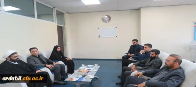 دیدار مسئول ناحیه بسیج دانشجویی استان اردبیل با سرپرست مدیریت امور پردیس های دانشگاه فرهنگیان اردبیل