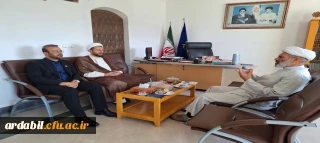 دیدار سرپرست و مسئول نهاد دانشگاه فرهنگیان اردبیل با فرمانده و  مسئول دفتر نمایندگی ولی فقیه در سپاه استان