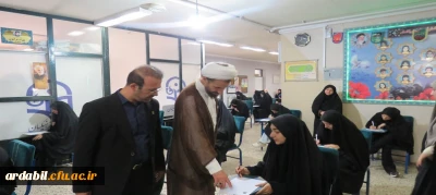 بازدید سرپرست دانشگاه فرهنگیان استان اردبیل از روند برگزاری امتحانات پایان ترم