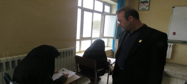 بازدید سرپرست دانشگاه فرهنگیان استان اردبیل از روند برگزاری امتحانات پایان ترم 4