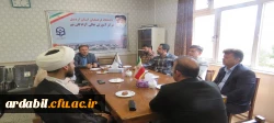 نشست سرپرست دانشگاه فرهنگیان استان اردبیل از مرکز آموزش عالی آزادگان نیر 3