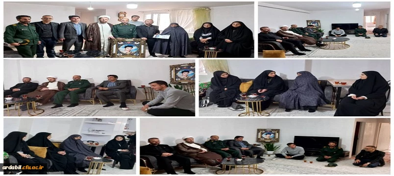 دیدار دانشگاهیان دانشگاه فرهنگیان اردبیل با خانواده شهید الله وردی عالی نژاد 2