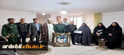 دیدار دانشگاهیان دانشگاه فرهنگیان اردبیل با خانواده شهید الله وردی عالی نژاد 2