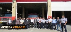 گرامیداشت روز آتش نشانی با حضور اعضای کانون هلال احمر پردیس علامه طباطبایی اردبیل 2