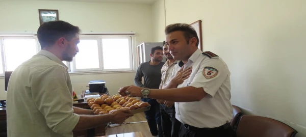 گرامیداشت روز آتش نشانی با حضور اعضای کانون هلال احمر پردیس علامه طباطبایی اردبیل 2